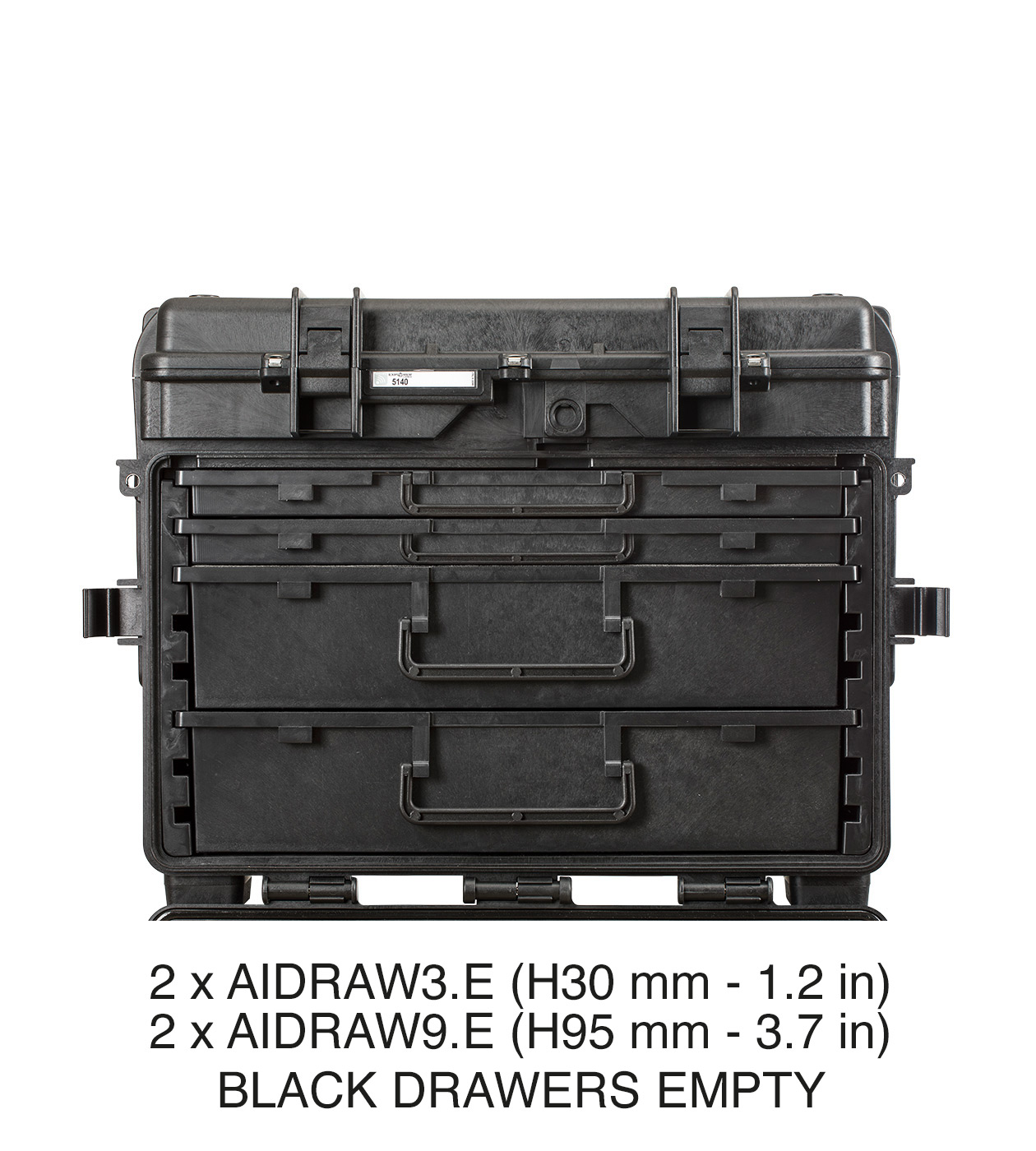 Waterproof Container with Drawers 5140.B.2A2R - Explorer Cases