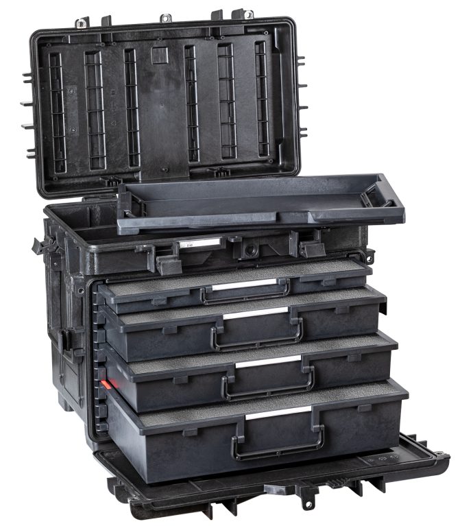 Waterproof Container with Drawers 5140.B.2A2R - Explorer Cases